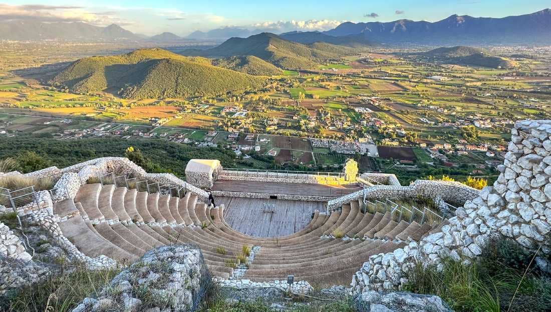 roman theatre ruins in Campania Italy