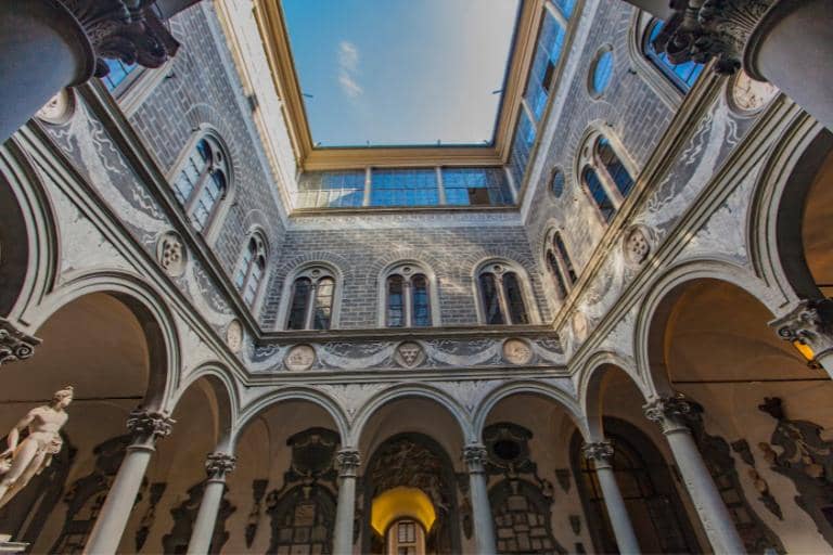 Inner courtyard of palazzo medici riccardi